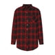 thumbnail image 4 of Puntoco Mujer Primavera y Otoño Solapa top Suelto Casual Abotonado Manga Larga Camisa A Cuadros Chaqueta Rollbacks Puntoco Puntoco-4625, 4 of 8