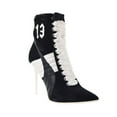 thumbnail image 2 of Puma High Heel Suede Rihanna Women's Shoes Puma Black-White 363706-01, 2 of 6