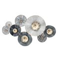 thumbnail image 1 of Sagebrook Home 16132 35 in. Metal 2-Dimensional Lily Pads, Gray, 1 of 1