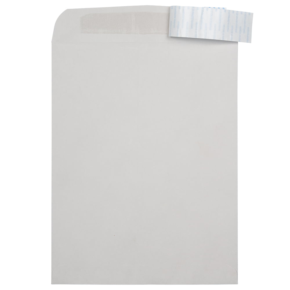 White JAM PAPER 10 x 13 Open End Catalog Envelopes with Peel & Seal Closure 50/Pack 