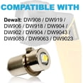 thumbnail image 4 of HQRP 2-Pack High Power Upgrade Bulbs 3W LED RED Light 7-30V Compatible with DeWalt DW908 DW919 DW906 DW918 DW904 DW902 DW904 DW9043 DW9083 DW9063 DW9023 Flashlights, 4 of 8