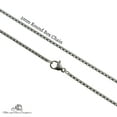 thumbnail image 6 of Men's Anchor Necklace In Sterling Silver On a 20" Oxidized Sterling Silver Box Chain, Men's Necklace, Gift For Husband, Anchor Necklace, Men, 6 of 6