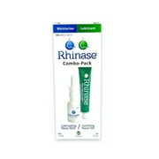 Rhinase Nasal Moisturizer Combo Pack Nasal Gel & Saline Solution Nasal Spray for Allergy Relief