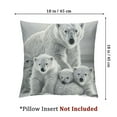 thumbnail image 4 of Polar Bear Throw Pillow Covers,Polar Bear Printed Cushion Covers for Kids Boys Girls Adult,Polar Bear Family Pillow Covers,Cute Animal Decorative Pillow Covers White, 4 of 7