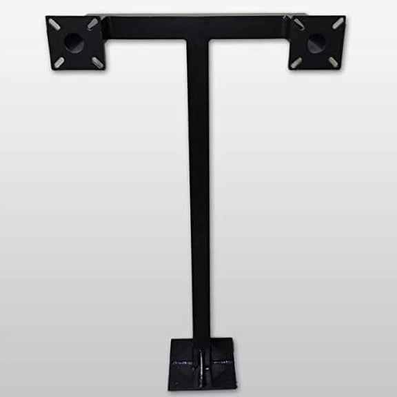 GooseNeck Keypad Stand Intercom Holder Goose Neck Stand Pad Mount Aluminum Keypad Double Keypad Black