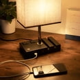 thumbnail image 5 of Bedroom Touch Lamp with 2 Phone Stands, Dimmable USB Lamp Table Lamp, 5 of 8