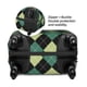 thumbnail image 2 of Balery Green Squares Funda de equipaje, fundas para maletas, elástica, lavable, protector de maletas, compatible con maletas de 18 a 32 pulgadas-X-Large, 2 of 7