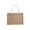 colorA, variant on Burlap Tote Bags Blank Jute Beach Handbag Gift Bags with Handle (S)