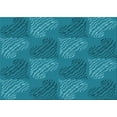 thumbnail image 1 of Ahgly Company Indoor Rectangle Patterned Dark Cyan Green Area Rugs, 7' x 9', 1 of 6