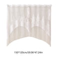thumbnail image 3 of Fareti Boho Curtain Sheer Lace Tassels Window Rustic Bohemian Farmhouse Drape for Kitchen Half Window Bathroom Decoration Rod, 3 of 4