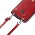 thumbnail image 4 of PU Leather Wallet Case for Samsung Galaxy S10e Necklace Lanyard Case Cover with Card Holder Adjustable Detachable Anti-Lost Neck Strap Case for Samsung Galaxy S10e,Red, 4 of 13