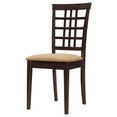 thumbnail image 4 of Kelso Lattice Back Dining Side Chair Cappuccino (Set of 2), 4 of 13