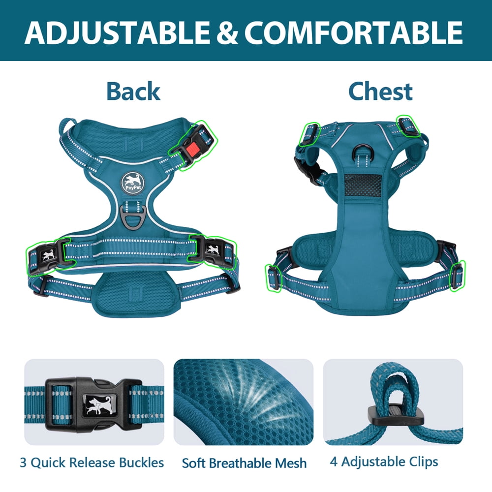 Reflective Dog Vest Harness: No-Pull, Soft Mesh Padded Step-In For Small & Medium Dogs - Shop Now! From Dog Harnesses - Price 14.63 - Foto 9