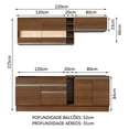 thumbnail image 3 of Cocina Integral Completa Modular Madesa Parma 220cm MB 02, 3 of 5