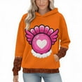 thumbnail image 4 of Craaazy Thanksgiving Hoodies for Women and Men Funny Turkey Prints Sweatshirt Womens Tops with Pockets Gifts for Women, 4 of 7