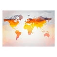thumbnail image 2 of Tiptophomedecor World Map Wallpaper Wall Mural - Bright Geometric Map, 2 of 3