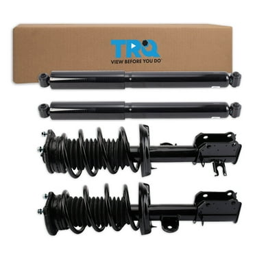 TRQ Front and Rear Complete Strut Assembly & Shock Absorber Kit Complete Strut & Coil Spring Assembly Fits Select 2015-2020 Ram ProMaster City