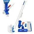 thumbnail image 5 of Above Ground Pool Vacuum Cleaner, Manual Pool Jet Vacuum Cleaner, Spa Cleaner for Hot Tub, Ponds - 5 Section Pole, Leaf Bag, Telescopic Pole Attachment - Attach to Garden Hose, 5 of 8