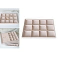 thumbnail image 5 of Velvet Jewelry Display Storage Tray Holder Box, Drawer Insert Organizer for Girls Women, Lightweight - Style 02, 5 of 6