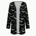 thumbnail image 6 of Towmus Women Halloween Long Sleeve Cardigan Cute Print Knitting Cardigan Long Sleeve Open Front Knitted Sweater Outwear Coat Tops, 6 of 6