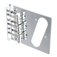 thumbnail image 4 of Puente de guitarra de silla de montar, Puente de guitarra eléctrica Puente de guitarra de 3 cuerdas Puente de guitarra con orificio para pastilla Eficiencia óptima, 4 of 8