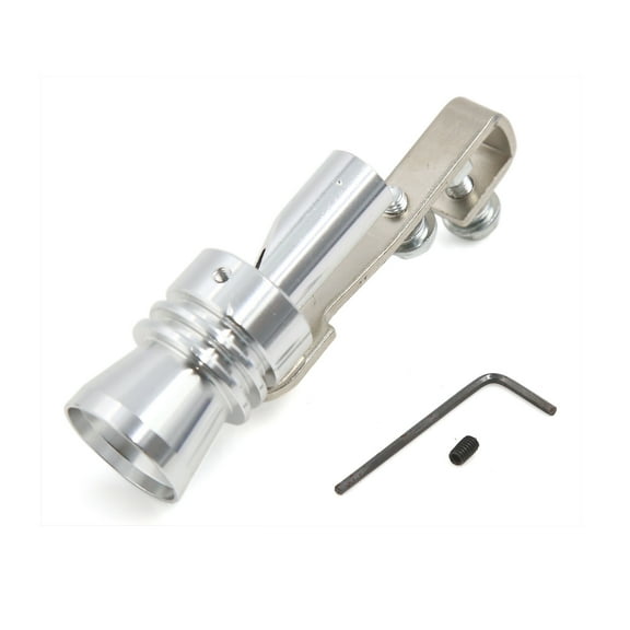 Unique Bargains Silver Tone Exhaust Muffler Pipe Whistle  Sound Simulator Kits for Car
