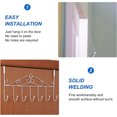 thumbnail image 5 of Casewin Over the Door Hooks - 7-Hook Rack - Door Hanger Hook for Hats, Coats, Towels, Jackets, Bags - Organizer Hangers Rack for Bathrooms, Bedroom, Kitchen, Back Door, and More - (White), 5 of 8