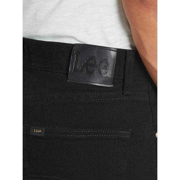 Lee Men s Regular Fit Straight Leg Jean Double Black 30W x 34L Walmart