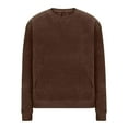 thumbnail image 5 of Gytharion Men's Winter Sweatshirts Soft Comfy Long Sleeve Fleece Warm Sweatshirt Fall Solid Casual Crew Neck Pullover Top with Pocket, 5 of 8