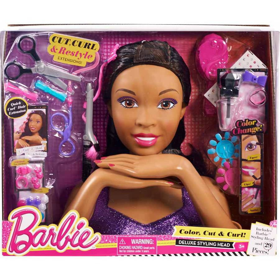 barbie deluxe styling head curly