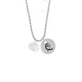 thumbnail image 2 of Delight Jewelry Silvertone Small Rose Outline Silvertone Script Initial Disc - Q - Charm Necklace, 20"+3", 2 of 4