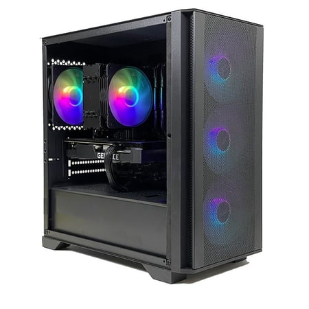 PRC MidNightFury Special Edition Custom Gaming PC Intel Core i7-13700K 3.4GHz 16-Core 32GB DDR5 2TB SSD 4TB HDD NVIDIA GeForce RTX 3060 12GB GDDR6 802.11AC Wi-Fi Bluetooth 5.0 W11 Home