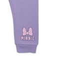 thumbnail image 6 of Minnie Mouse Toddler Long Sleeve Graphic Crewneck with Matching Jogger Pant, 2 Piece Set, Sizes 12M-5T, 6 of 8