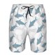 thumbnail image 3 of Balery Cute Shark Traje de Baño Estilo Hawaiano para Hombre, Shorts de Secado Rápido con Bolsillos-Medium, 3 of 6