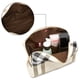 thumbnail image 4 of Bolsa de maquillaje Jessyline, grande, lujosa, de piel vegana, color beige, 4 of 6