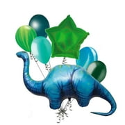 DALVAYDELIGHTS Dinosaur Apatosaurus (7) Birthday Party Mylar & Latex Decoration Balloons Set