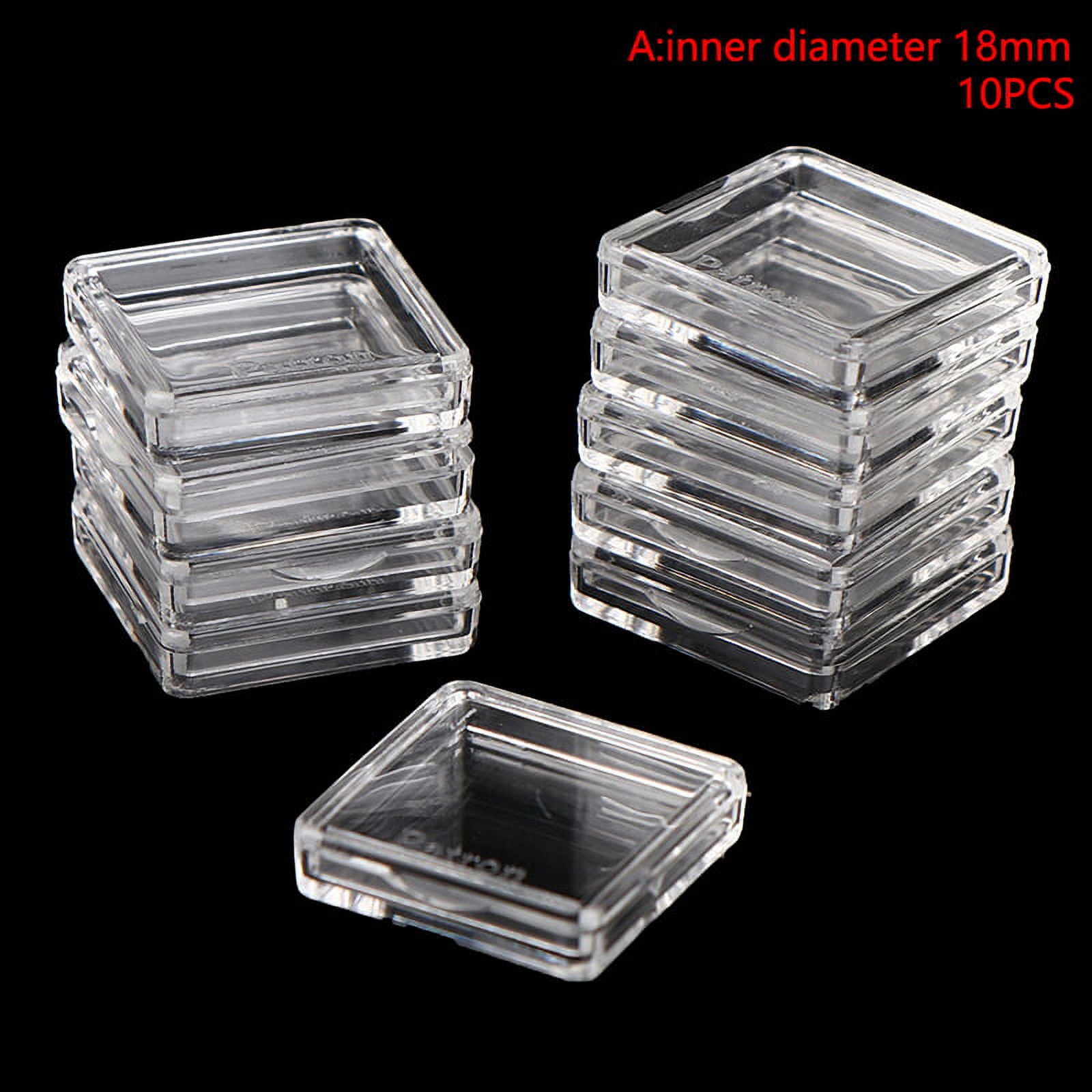 30 Pcs Mixed Sizes Clear Board Game Tokens Storage Containers