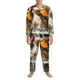 thumbnail image 3 of Fotbe Cartoon Scottish Duck Pijama de Hombre con Estampado de Manga Larga, Conjunto de 2 Piezas, Ropa de Dormir Suave y Cómoda con Bolsillos-Small, 3 of 7