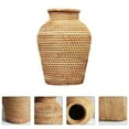 thumbnail image 2 of XKHHLH Wicker Flower Basket Vase Rustic Rattan Plant Holder Basket Woven Straw Dried Flower Vase Country Style Decorative French Tall Floor for Bathroom Bedroom Living Room, 2 of 9
