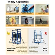 660 Lbs Electric Scaffolding Lift, 13.2FT Motorized Scaffold Platform with Remote Control, CE Certified for Home Decoration, Roof Repairs & Construction