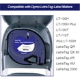 thumbnail image 6 of Weemay 3 Pack LT 91331 Replacement for Dymo LetraTag Refills White Plastic 91331 Black Print on White Label Tapes for Letra Tag LT-100T LT-100H LT-110T QX50 2000 Printer (12mm x 4m, 1/2" x 13'), 6 of 8