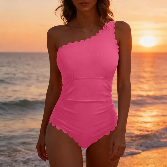 Blmnix Tummy Control Bathing Suit for Women Modest Swimsuits One Piece Swimsuit Swimming Suits Boat Neck 2 Piece Swimsuit for Women,XXL