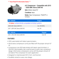 thumbnail image 2 of A/C Compressor - Compatible with 2015 - 2020 GMC Sierra 2500 HD 2016 2017 2018 2019, 2 of 2