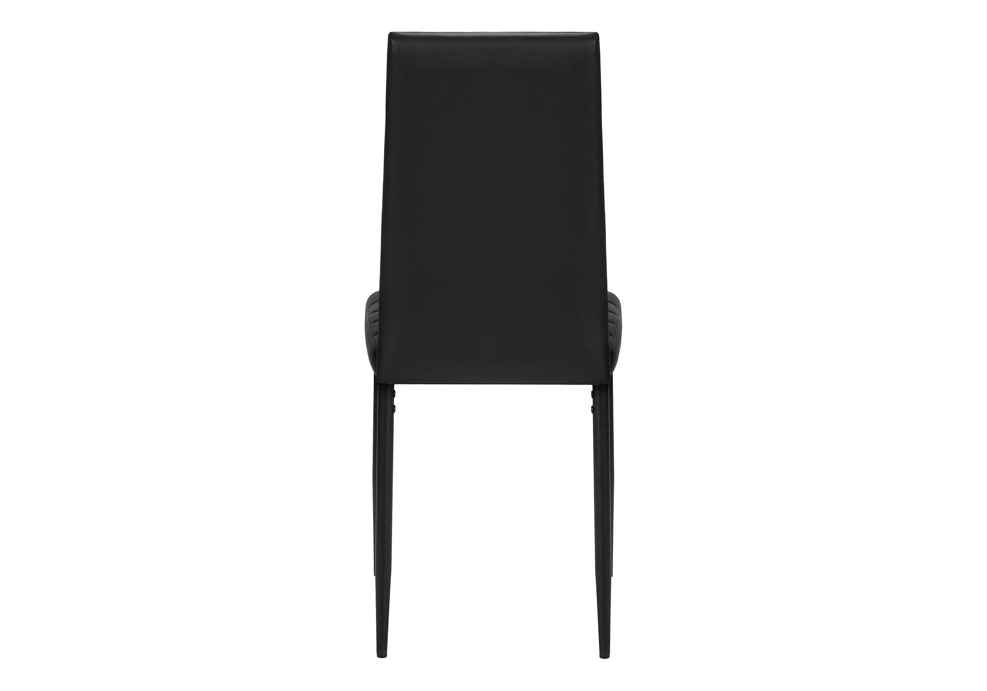 Monarch Specialties - I 1270 Dining Chair, 39" Height, Set Of 2, Side, Kitchen, Black Leather Look