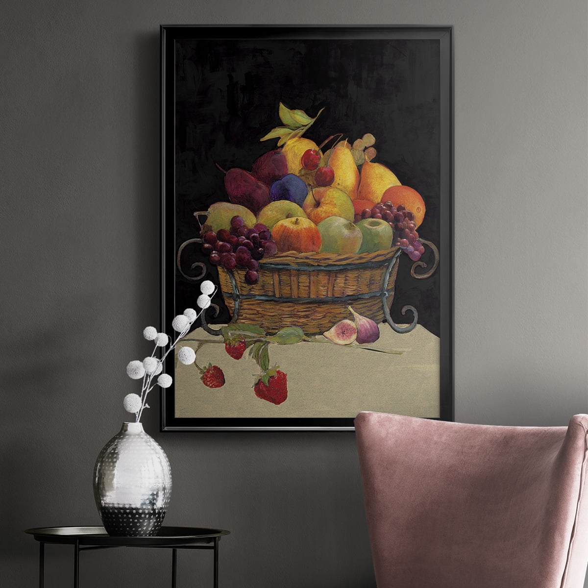 Fruit Basket I Revisit Premium Framed Print - Ready to Hang