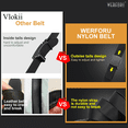 thumbnail image 5 of Vlokii Men’s Belt Woven Elastic Men Belts for Jeans Mens Belt Stretch Braided Casual, 5 of 6