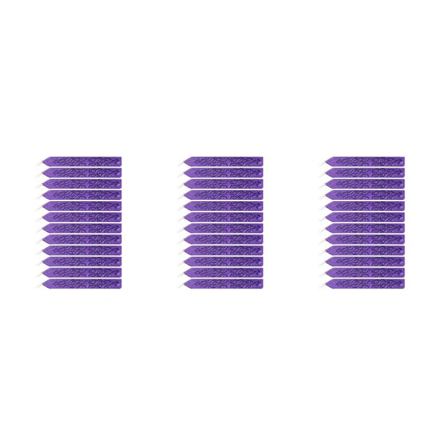 Monstrate 12 piezas de cera para sellar cuentas de cera patrón de flecha decoración de sello manualidades de regalo con brillo Vintage para violeta 3piezas