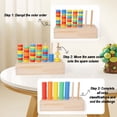 thumbnail image 6 of Sorting Toys Wooden Rainbow Rings Stacking Matching Color Game Gift for Birthdays Holidays, 6 of 7
