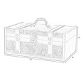 thumbnail image 5 of Decorative Leather Treasure Trunk Box, 5 of 5