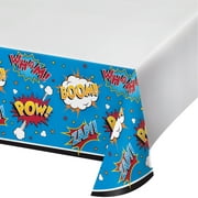 Superhero Slogans 48" x 88" Plastic Tablecover - Pack of 2